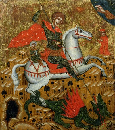 St. George and the Dragon, c.1700 by Melkite School